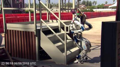 DRC-Hubo completes stairs task.