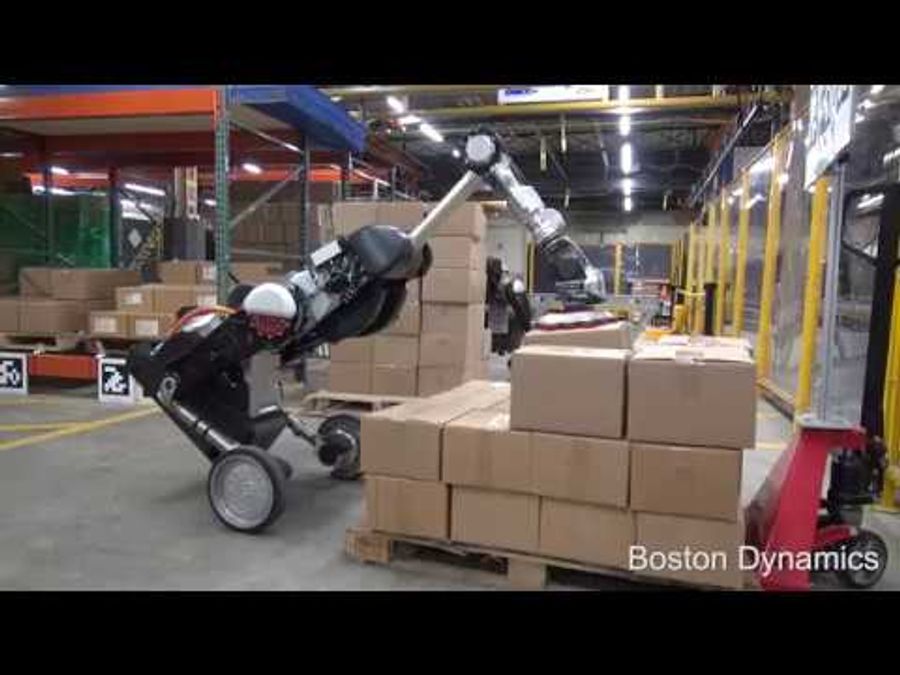 Handle moving boxes at a warehouse.