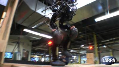 Petman variant climbs stairs.